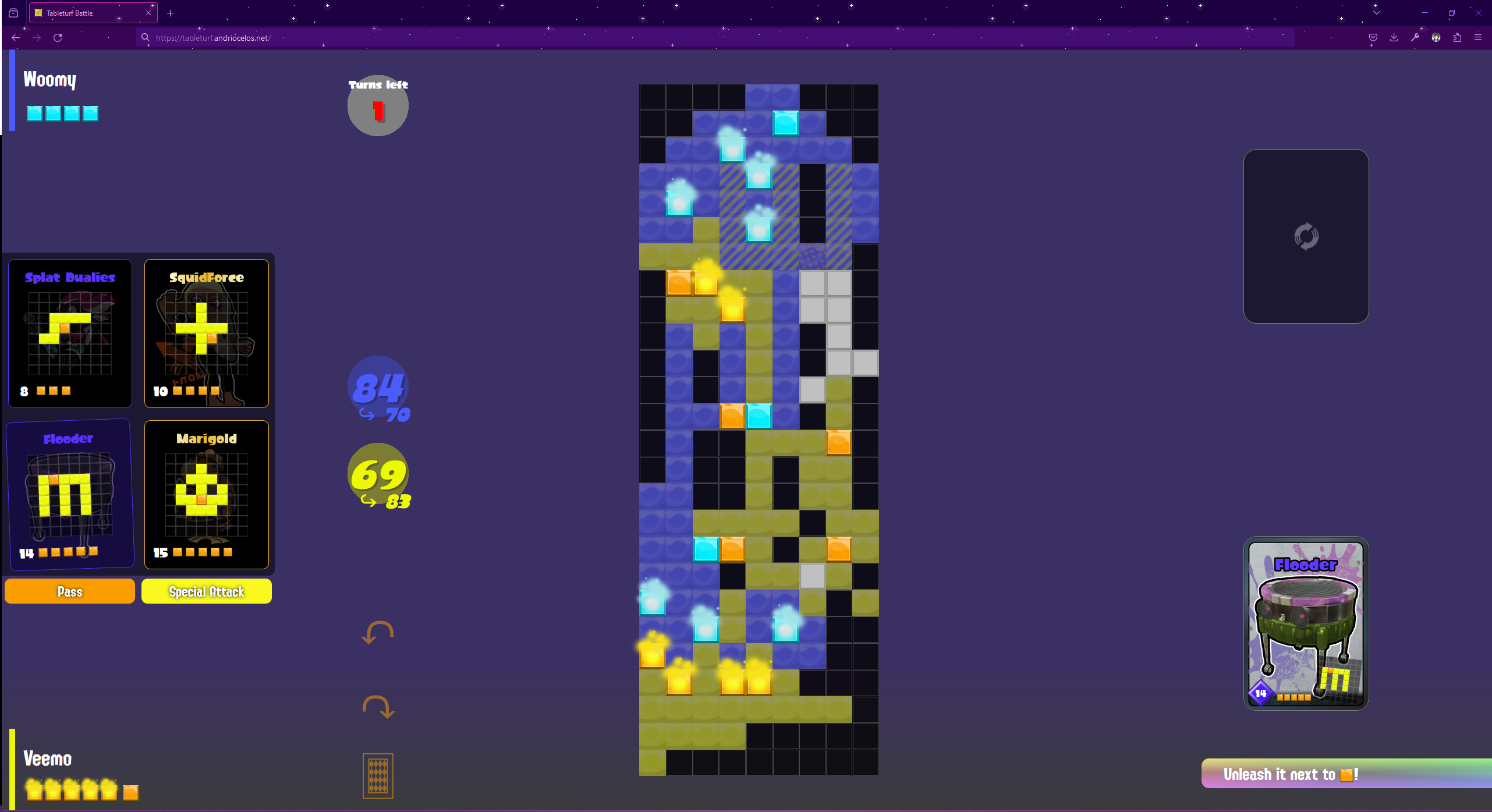 Game page screenshot