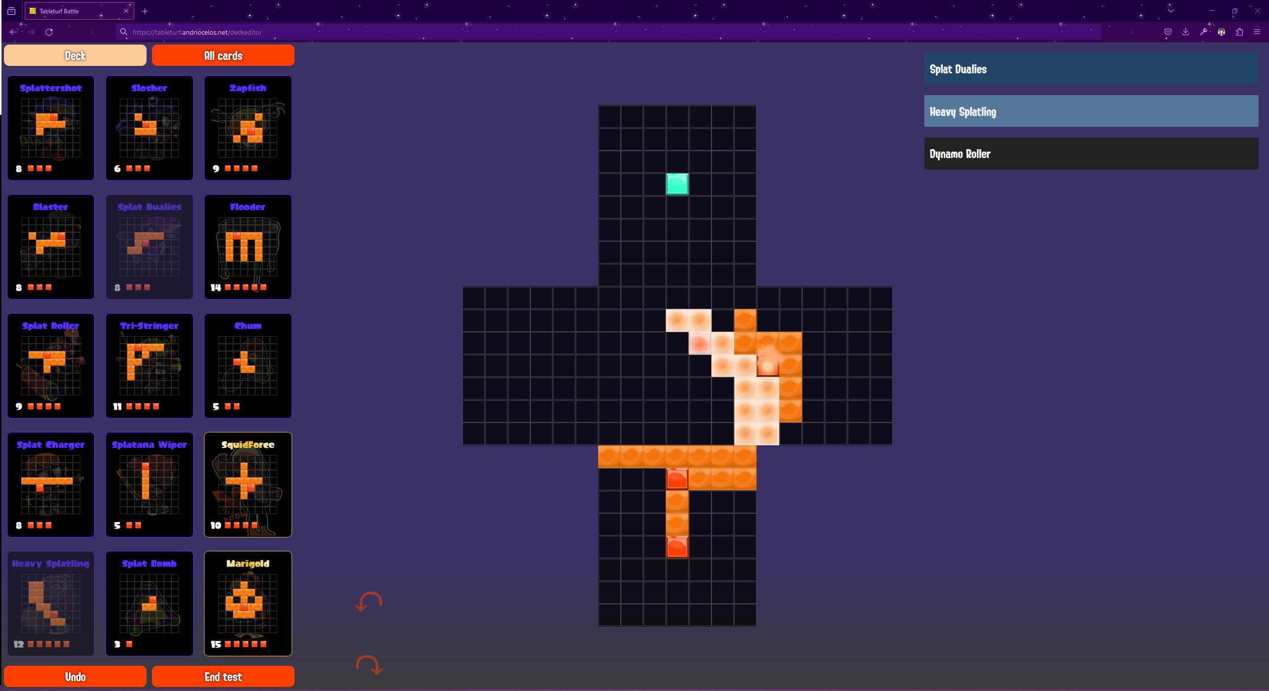 Deck test screenshot